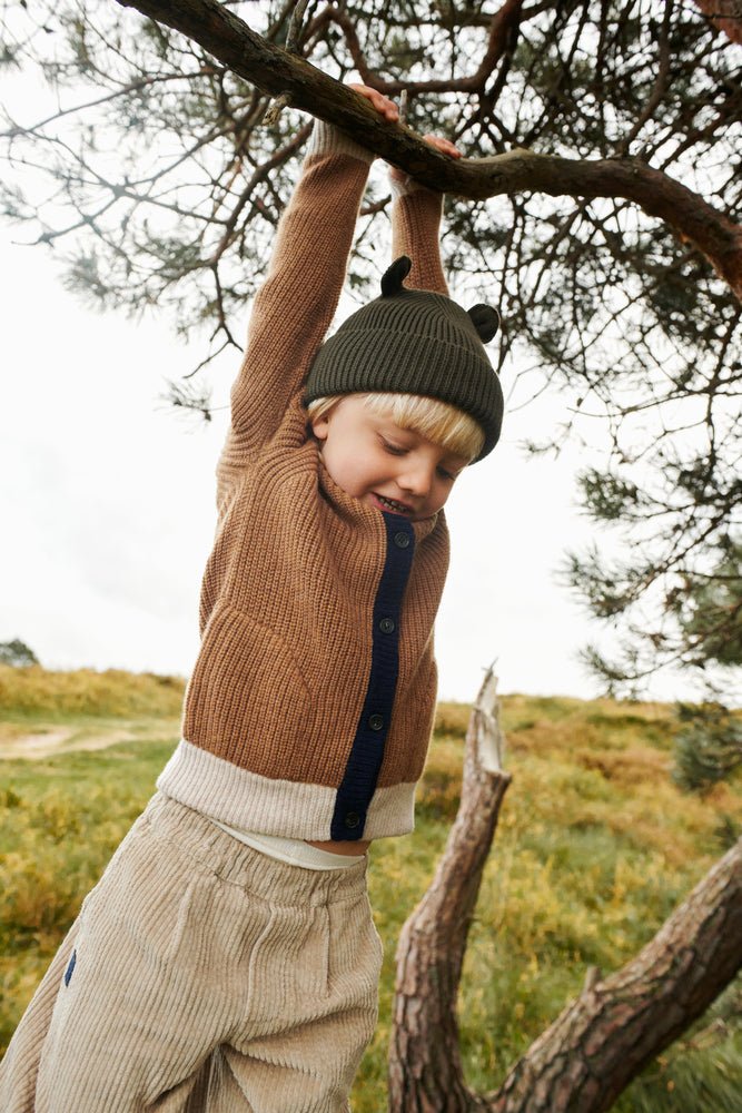 Liewood: Gina Beanie with Ears - Army Brown - Acorn & Pip_Liewood