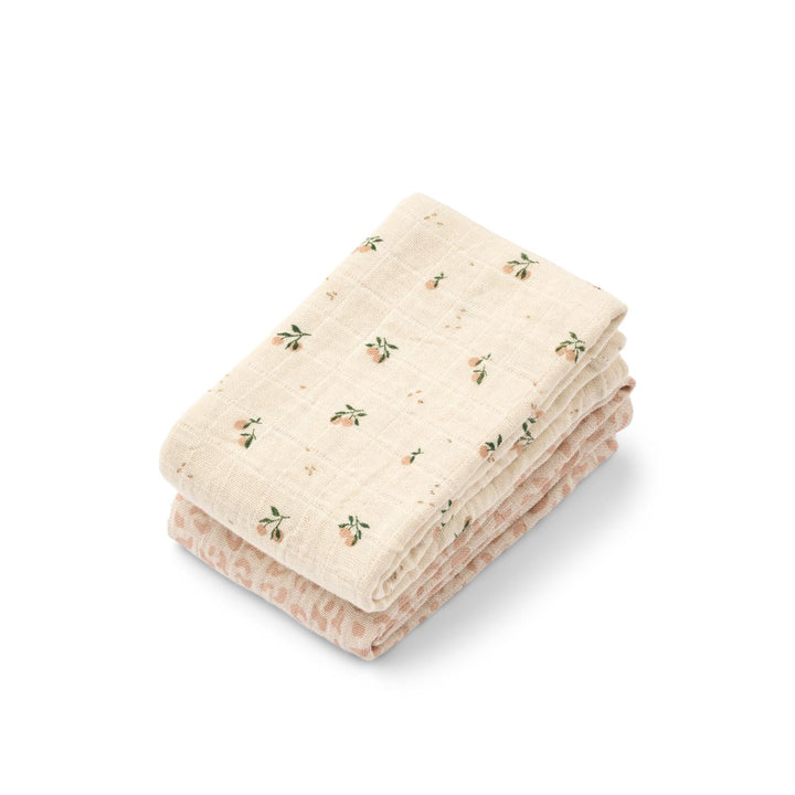 Liewood Lewis Muslin Cloth 2-Pack – Mini Leo / Mini Peach