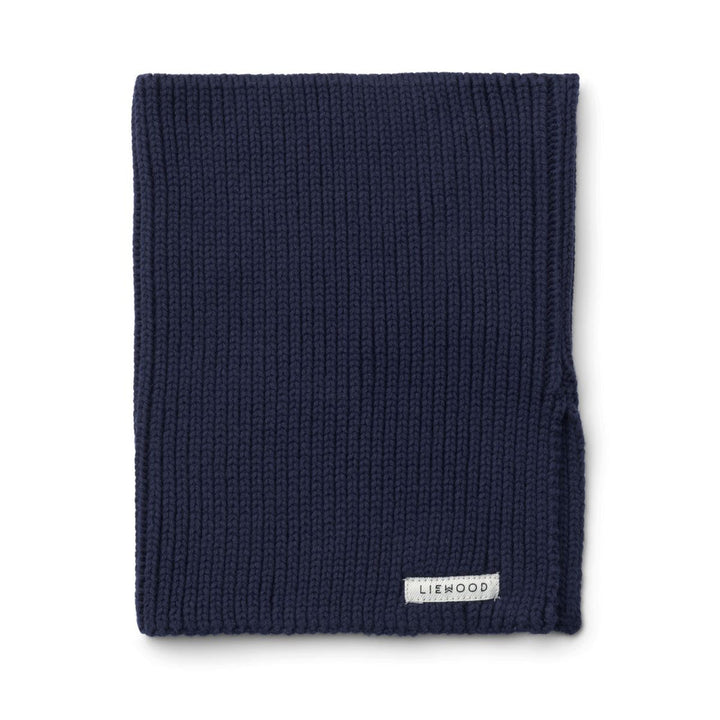 LIEWOOD Mathias navy cotton neck warmer
