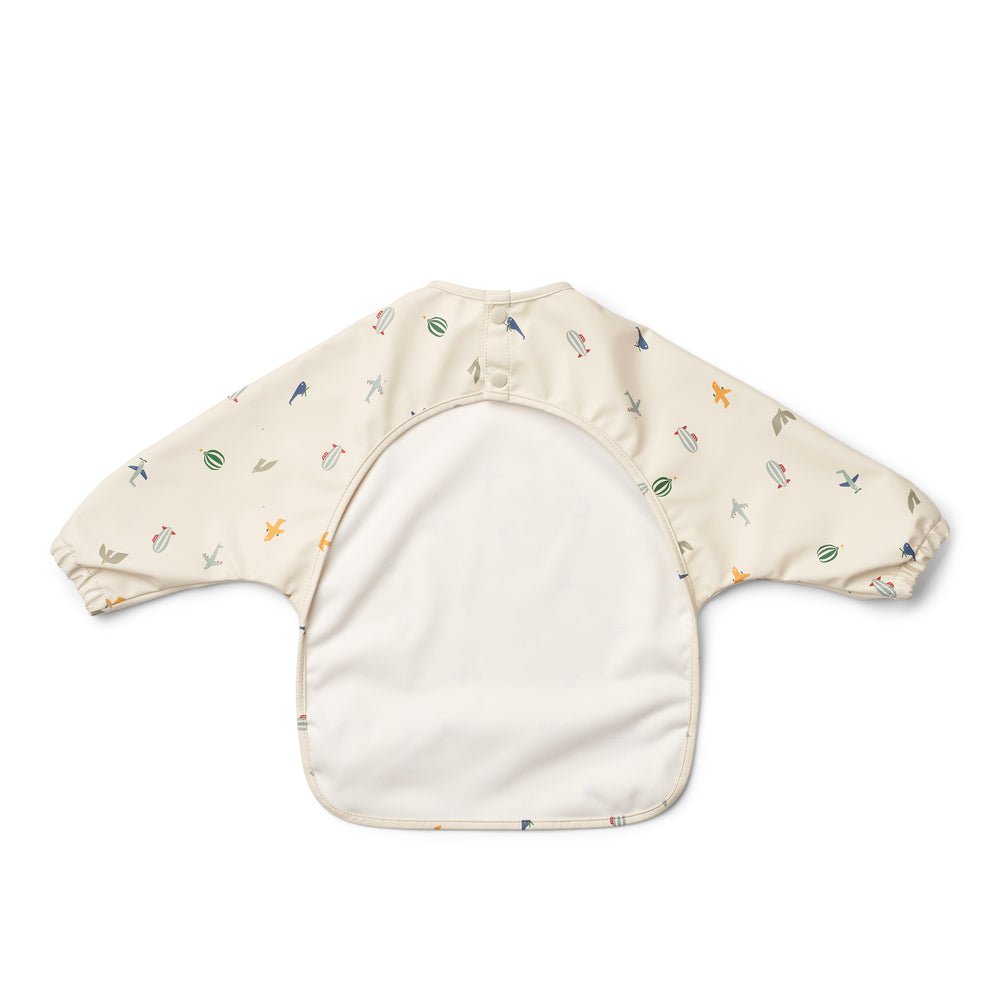 Liewood: Merle Printed Cape Bib - Aviator / Ecru - Acorn & Pip_Liewood