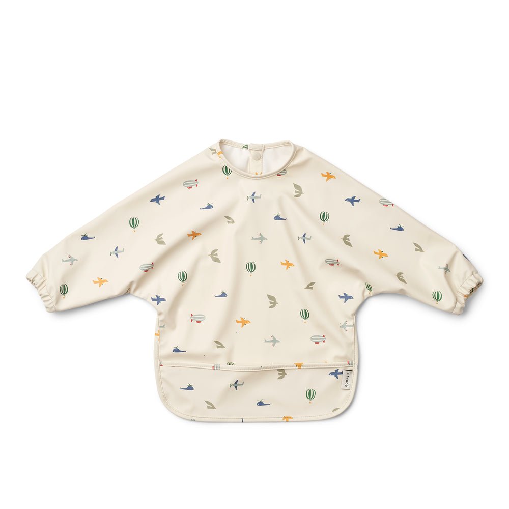 Liewood: Merle Printed Cape Bib - Aviator / Ecru - Acorn & Pip_Liewood