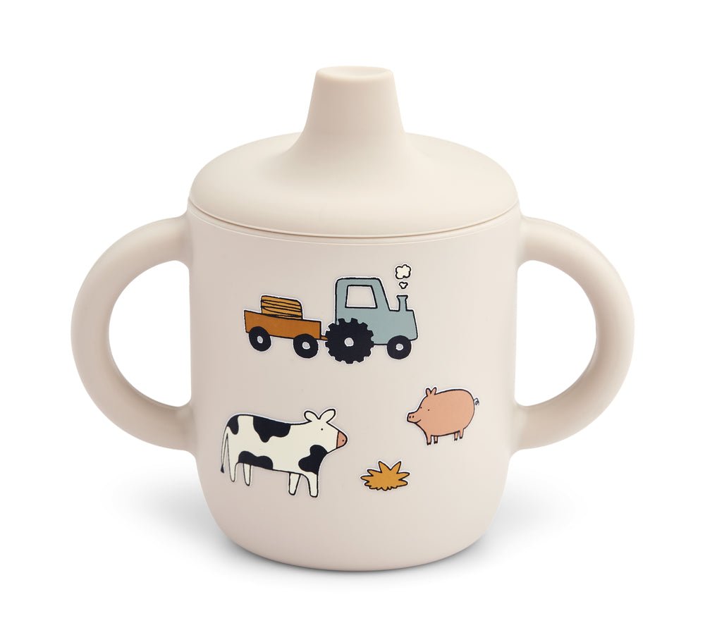 Liewood: Neil Sippy Cup - Farm / Sandy - Acorn & Pip_Liewood