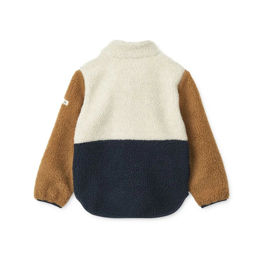 Liewood: Nolan Pile Jacket - Classic navy mix - Acorn & Pip_Liewood