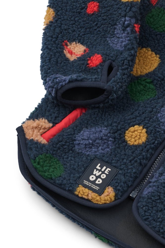 Liewood: Nolan Pile Jacket - Universe / Classic navy - Acorn & Pip_Liewood