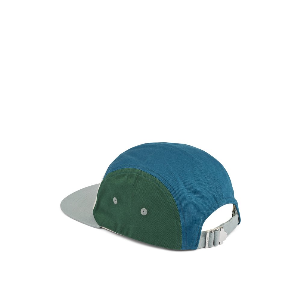 Liewood: Rory Printed Kids Cap - Blue Fog Multi Mix - Acorn & Pip_Liewood