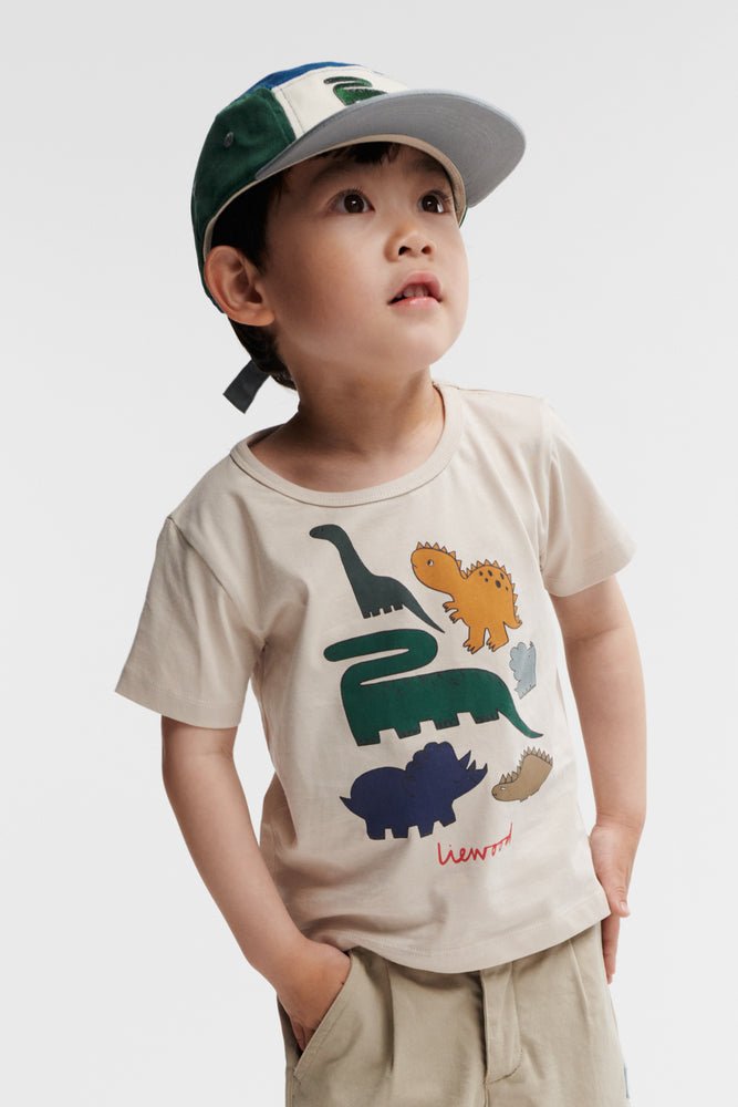 Liewood: Rory Printed Kids Cap - Blue Fog Multi Mix - Acorn & Pip_Liewood