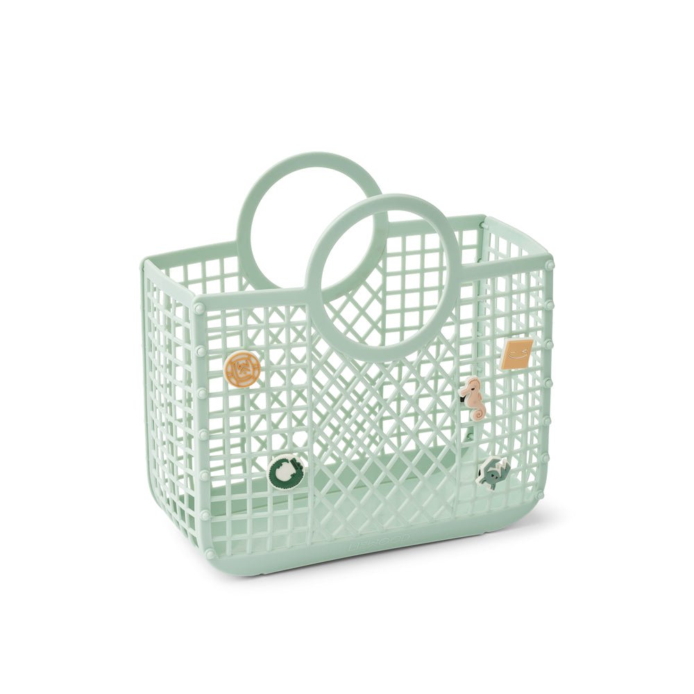 Liewood: Samantha Basket With Charms - Light Peppermint - Acorn & Pip_Liewood