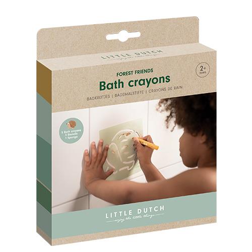 Little Dutch: Bath Crayons - Forest Friends - Acorn & Pip_Little Dutch