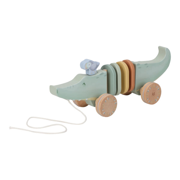 Little Dutch Safari Friends Wooden Pull-Along Crocodile
