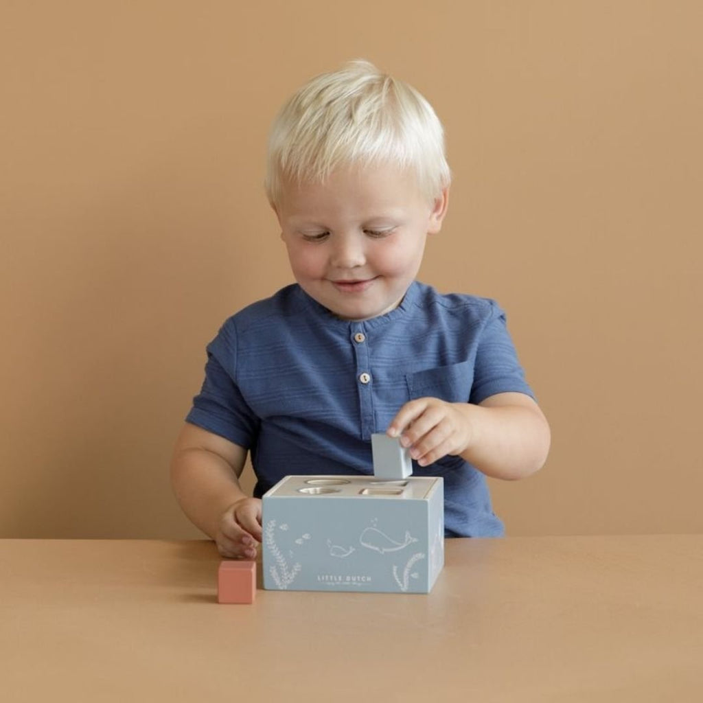 Little Dutch: Shape Sorter - Ocean Blue - Acorn & Pip_Little Dutch