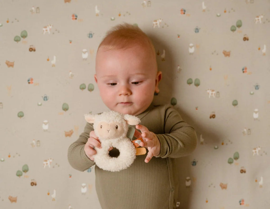 Little Dutch: Sheep Rattle - Little Farm - Acorn & Pip_Little Dutch