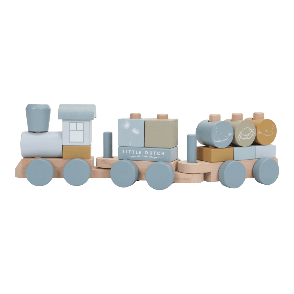 Little Dutch: Stacking Blocks Train - Ocean - Acorn & Pip_Little Dutch