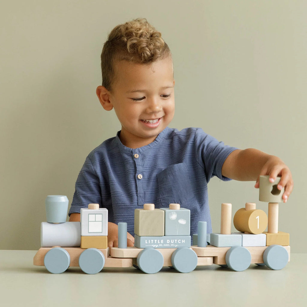 Little Dutch: Stacking Blocks Train - Ocean - Acorn & Pip_Little Dutch