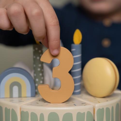 Little Dutch: Wooden Cake - Blue - Acorn & Pip_Little Dutch