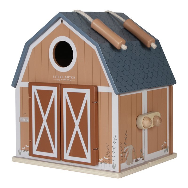 Little Dutch: Wooden Dolls House Play Barn with Figures - Little Farm - Acorn & Pip_Little Dutch