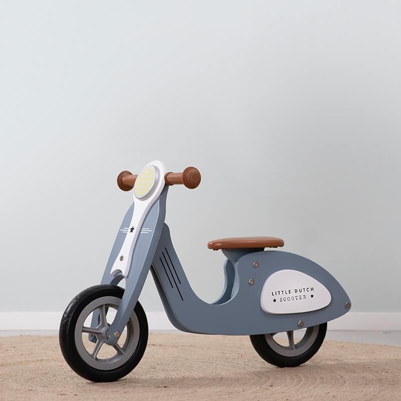 Little Dutch: Wooden Scooter - Blue - Acorn & Pip_Little Dutch