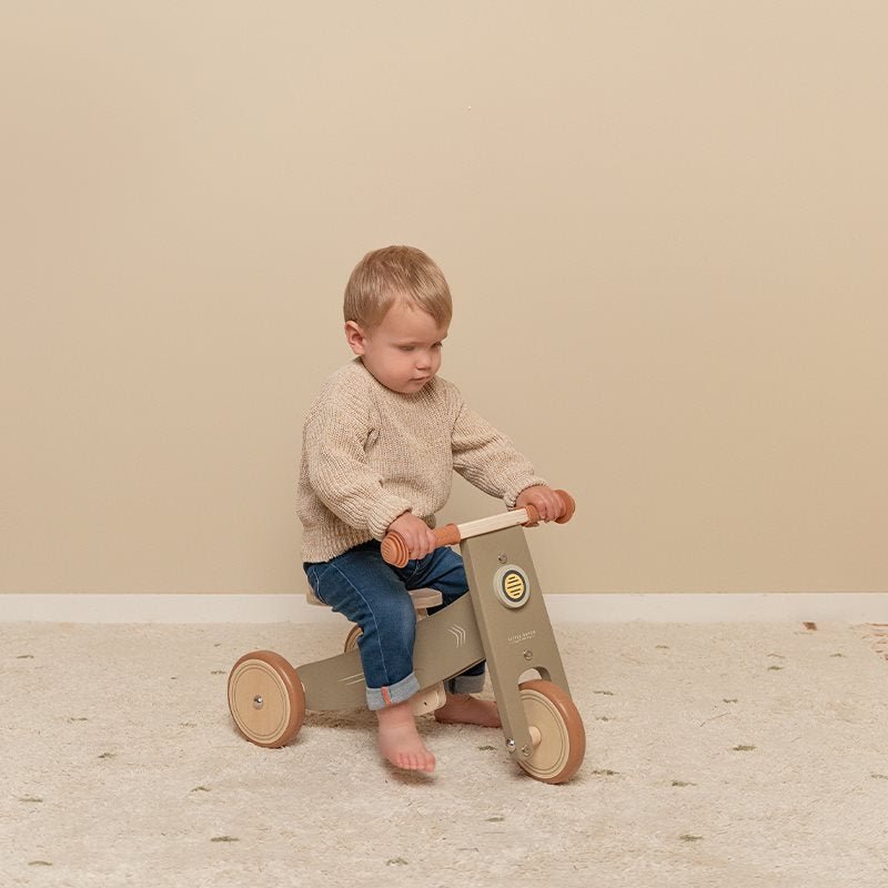 Little Dutch: Wooden Tricycle - Olive - Acorn & Pip_Little Dutch