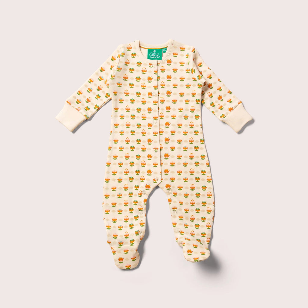 Little Green Radicals: Little Blooms Organic Babygrow - Acorn & Pip_Little Green Radicals