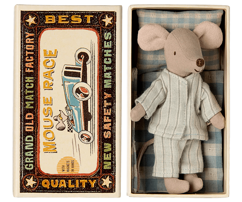 Maileg: Big Brother Mouse in Matchbox (New) - Acorn & Pip_Maileg