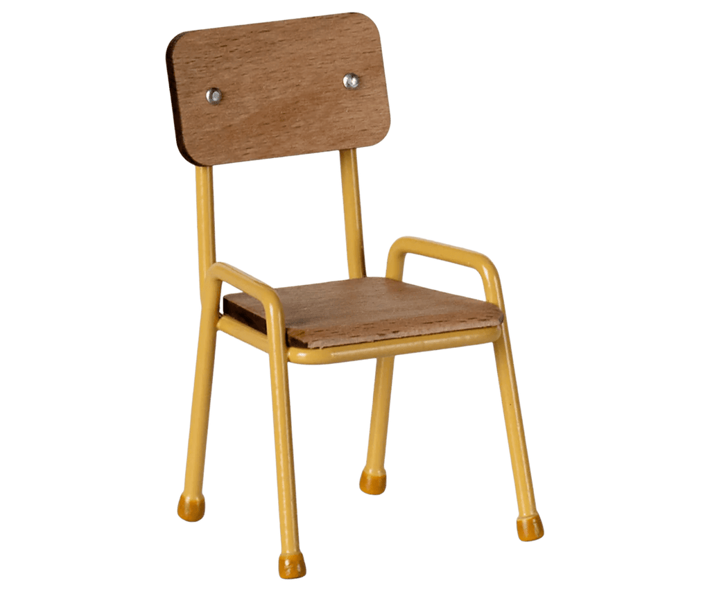 Maileg: Chair, Mouse - Yellow - Acorn & Pip_Maileg