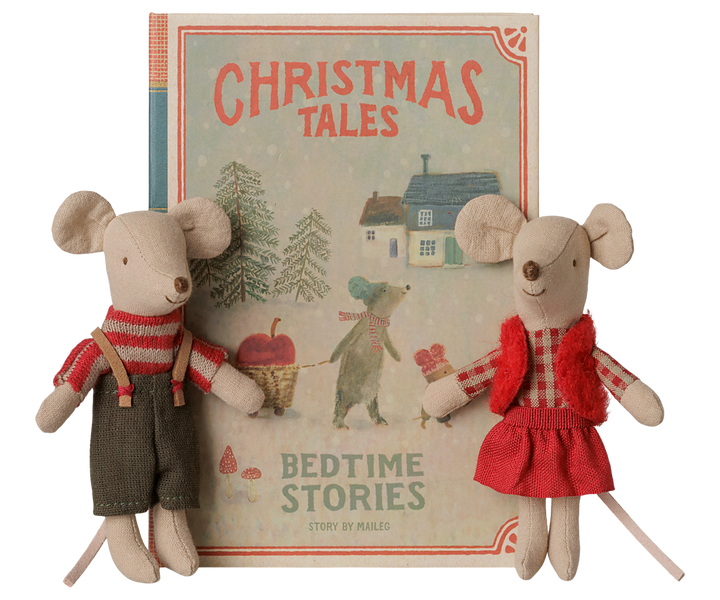 Maileg Christmas Twin Mice - Little Sister & Brother