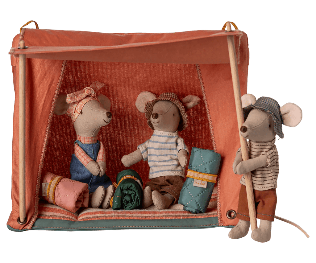 Maileg: Happy camper tent, Mouse - Acorn & Pip_Maileg