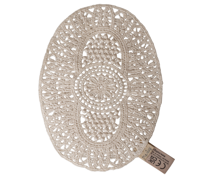 Maileg Lace Rug for Mouse House – Ivory