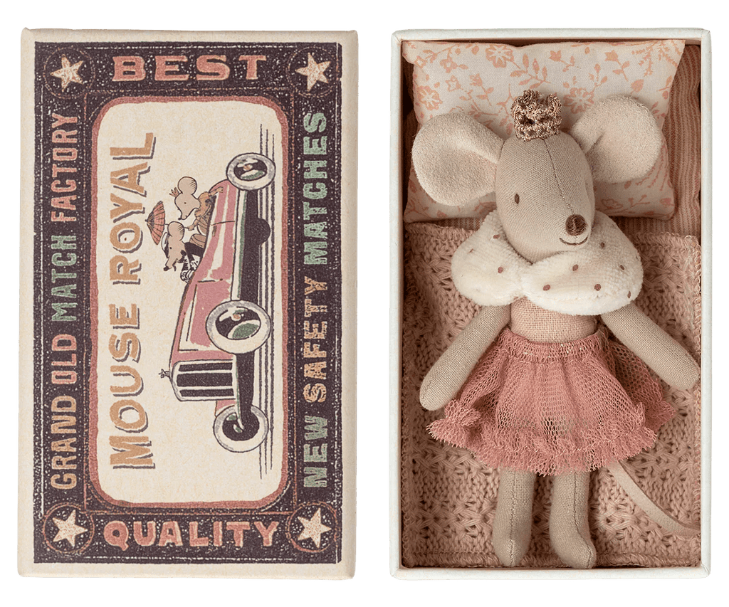 Maileg: Princess Mouse in Matchbox - Acorn & Pip_Maileg