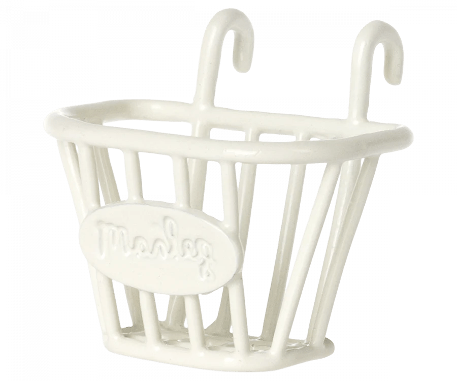 Maileg: Tricycle Basket - Mouse (White) - Acorn & Pip_Maileg