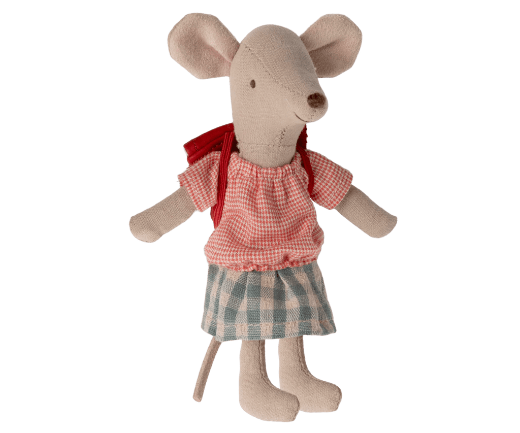 Maileg: Tricycle mouse, Big sister - Red - Acorn & Pip_Maileg