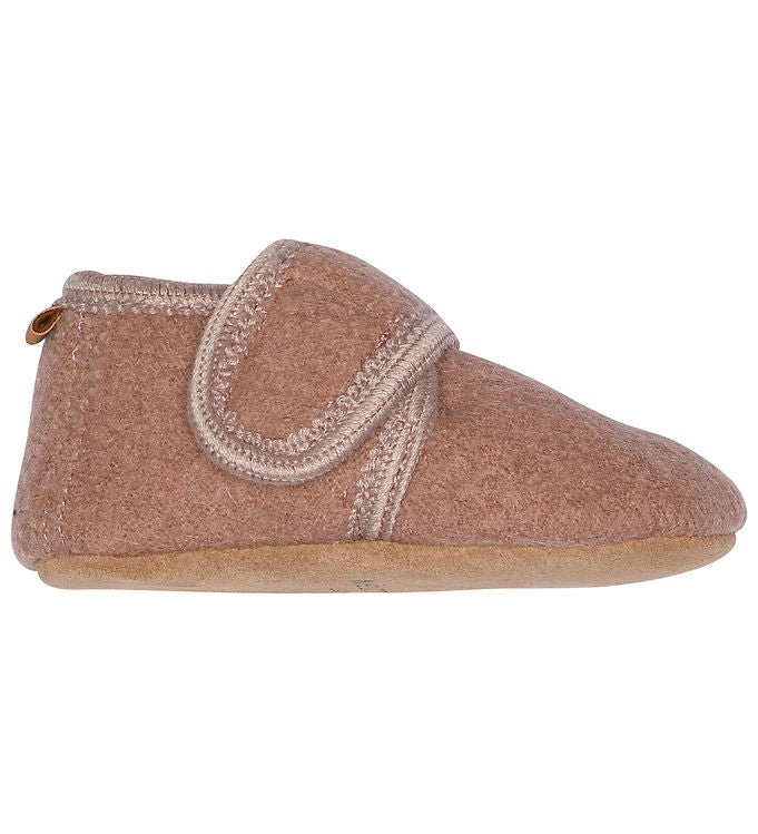 Melton: Classic Kids’ Wool Slippers - Fawn - Acorn & Pip_Melton