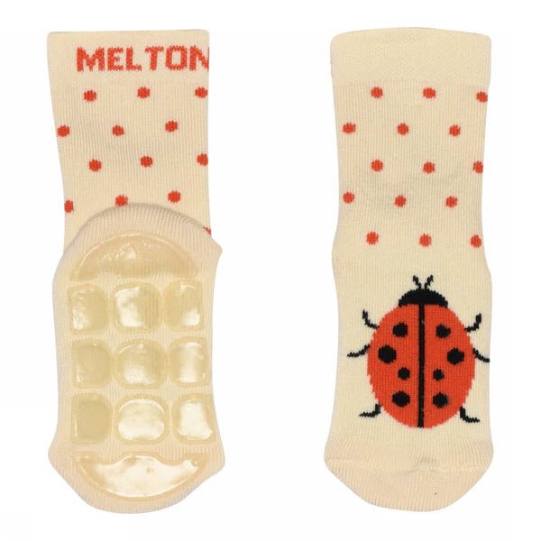 Melton: Ladybug socks anti - slip - (Ladybird) - Acorn & Pip_Melton