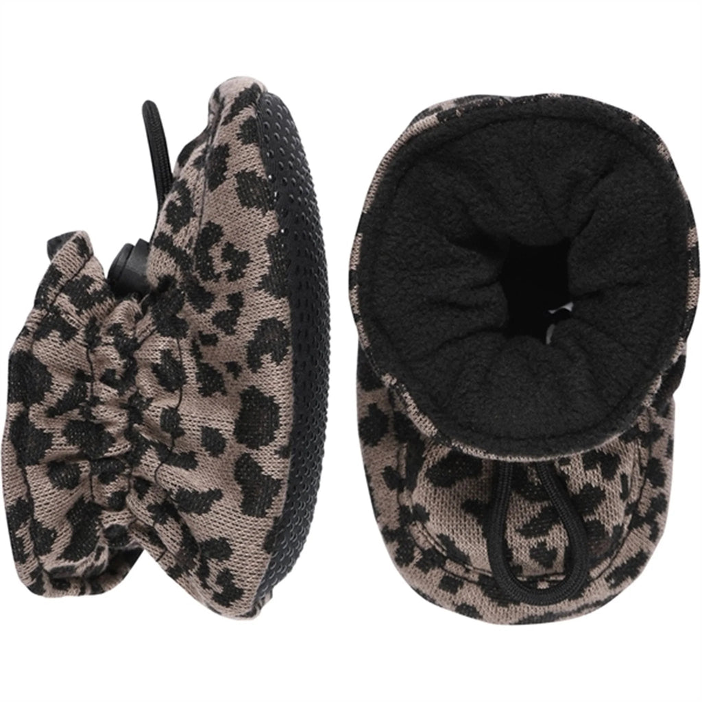 Melton: Leopard textile slippers - Leafless Trees - Acorn & Pip_Melton