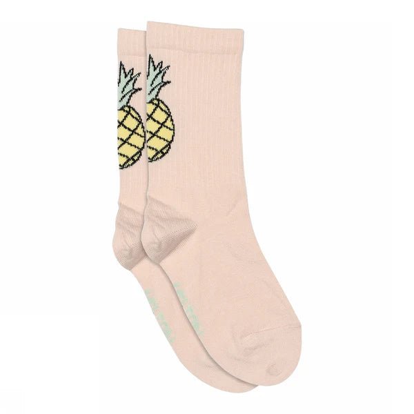 Melton: Pineapple socks - Crystal Pink - Acorn & Pip_Melton