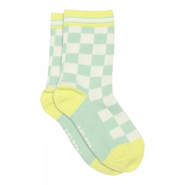 Melton: Race Socks - Mint - Acorn & Pip_Melton