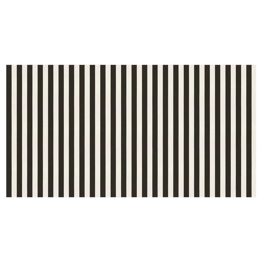 Meri Meri: Black Striped Tablecloth - Acorn & Pip_Meri Meri