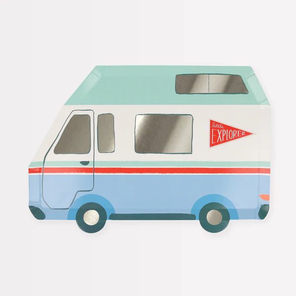 Meri Meri: Camping Adventure Camper Van Plates - Acorn & Pip_Meri Meri