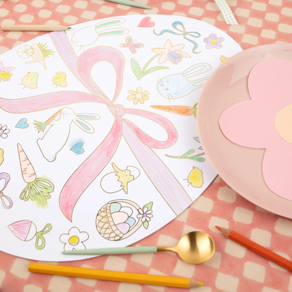 Meri Meri: Easter Colouring Placemats - Acorn & Pip_Meri Meri