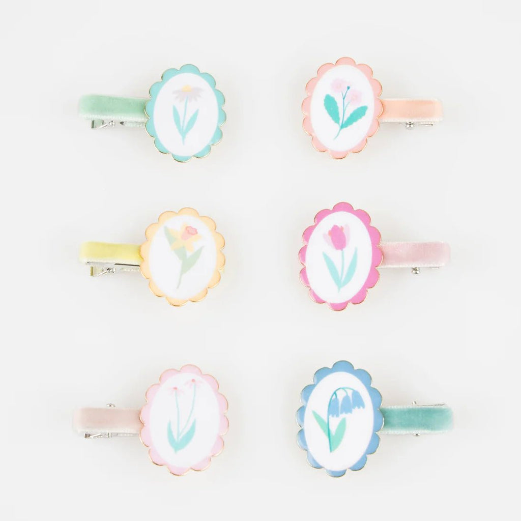 Meri Meri: Flower Cameo Hair Clips - Acorn & Pip_Meri Meri