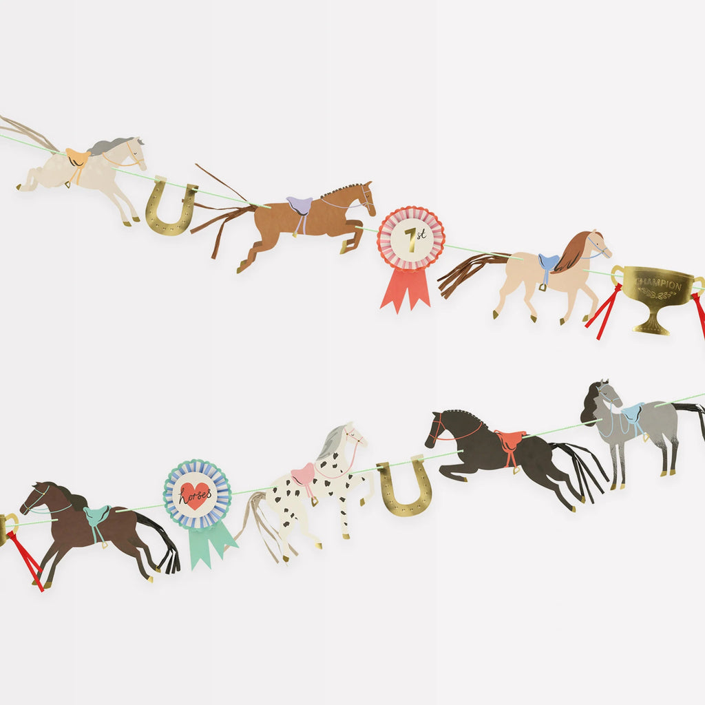 Meri Meri: Horse Garland Decoration - Acorn & Pip_Meri Meri