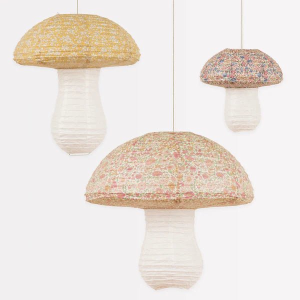 Meri Meri: Meri Meri x Liberty Mushroom Lanterns - Acorn & Pip_Meri Meri