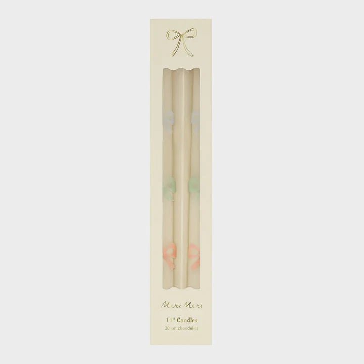 Meri Meri: Multi Bow Taper Candles (x2) - Acorn & Pip_Meri Meri