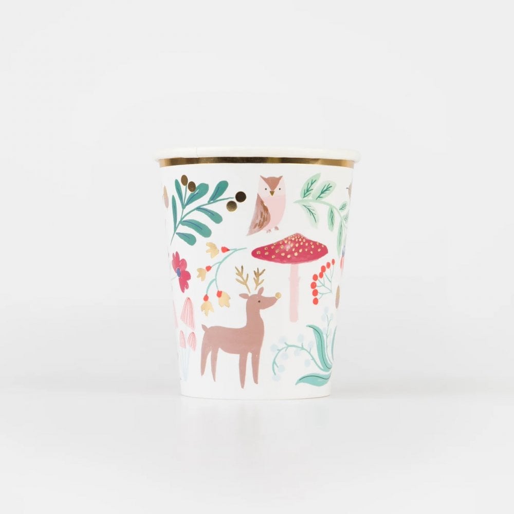 Meri Meri: Winter Woodland Cups - Acorn & Pip_Meri Meri