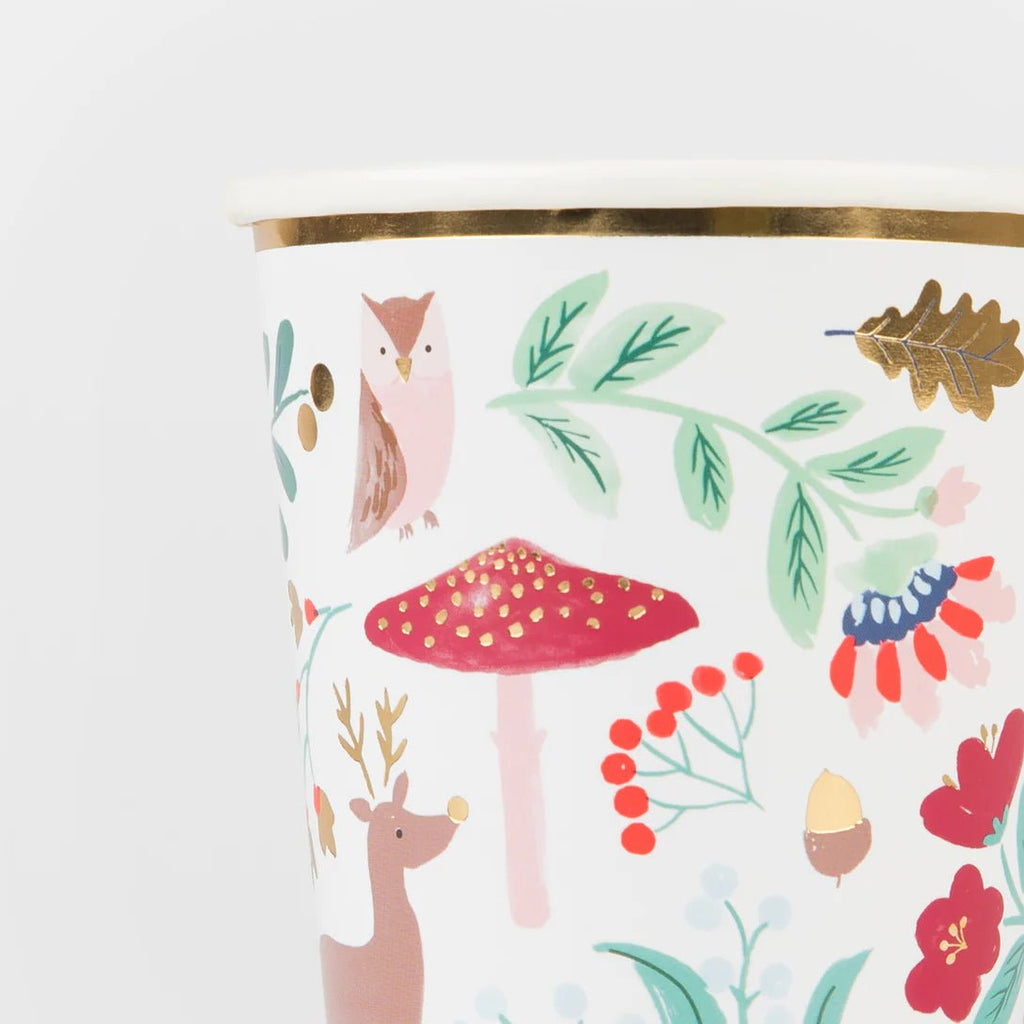 Meri Meri: Winter Woodland Cups - Acorn & Pip_Meri Meri