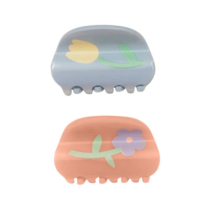 Mimi & Lula: Floral acetate claw clips - Acorn & Pip_Mimi & Lula