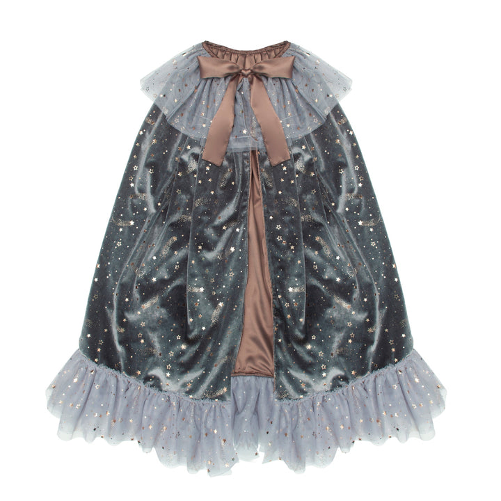 Grey Griselda velvet witch cape