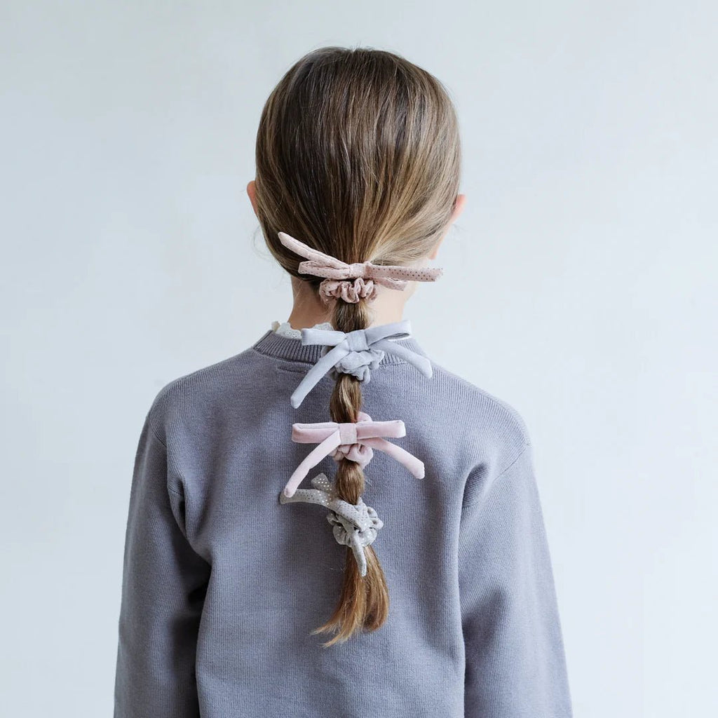 Mimi & Lula: PRETTY BOW SCRUNCHIES - Acorn & Pip_Mimi & Lula