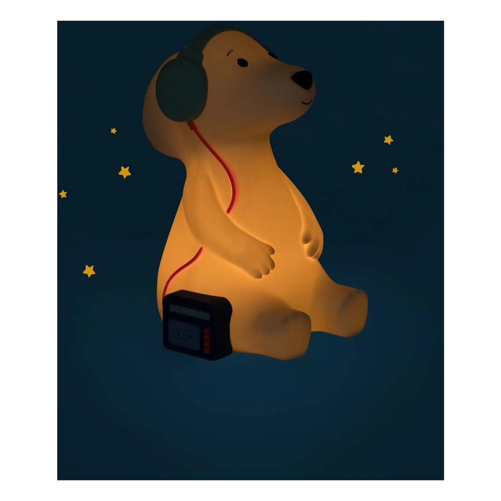 Moulin Roty: Silicone Dog Night Light - Puce & Pilou - Acorn & Pip_Moulin Roty