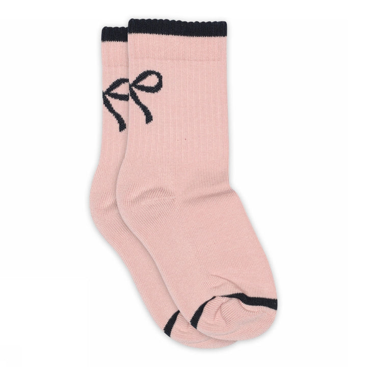MP Denmark Silver Pink bow socks