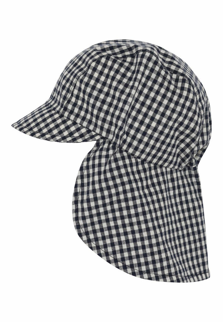 MP Denmark: River Summer Baby Hat - Navy Gingham - Acorn & Pip_MP Denmark